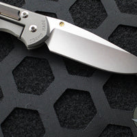 Chris Reeve Small Sebenza 31- Drop Point- Macassar Ebony Inlay Magnacut Steel Blade S31-1116