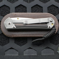 Chris Reeve Small Sebenza 31- Drop Point- Macassar Ebony Inlay Magnacut Steel Blade S31-1116