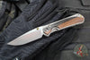 Chris Reeve Small Sebenza 31- Drop Point- Macassar Ebony Inlay Magnacut Steel Blade S31-1116