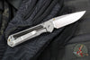 Chris Reeve Small Sebenza 31- Drop Point- Macassar Ebony Inlay Magnacut Steel Blade S31-1116