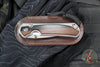 Chris Reeve Small Sebenza 31- Drop Point- Macassar Ebony Inlay Magnacut Steel Blade S31-1116