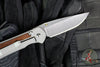 Chris Reeve Small Sebenza 31- Drop Point- Macassar Ebony Inlay Magnacut Steel Blade S31-1116 v2