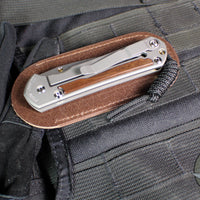 Chris Reeve Small Sebenza 31- Drop Point- Macassar Ebony Inlay Magnacut Steel Blade S31-1116 v2