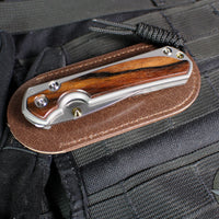 Chris Reeve Small Sebenza 31- Drop Point- Macassar Ebony Inlay Magnacut Steel Blade S31-1116 v2