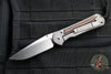 Chris Reeve Small Sebenza 31- LEFT HANDED- Drop Point- Macassar Ebony Inlay Magnacut Steel Blade S31-1117