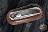 Chris Reeve Small Sebenza 31- Insingo Edge- Glass Blasted Titanium- Bog Oak Wood Inlay- Magnacut Steel Blade S31-1124 v2