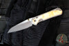 Chris Reeve Small Sebenza 31- Insingo Edge- Glass Blasted Titanium- Box Elder Wood Inlay S31-1126 in CPM MAGNACUT
