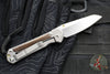 Chris Reeve Small Sebenza 31- Insingo Edge- Glass Blasted Titanium- Macassar Ebony Wood Inlay S31-1128 in CPM MAGNACUT