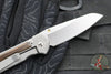Chris Reeve Small Sebenza 31- Insingo Edge- Glass Blasted Titanium- Macassar Ebony Wood Inlay S31-1128 in CPM MAGNACUT