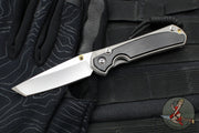 Chris Reeve Small Sebenza 31- Tanto Edge- Glass Blasted Titanium- Bog Oak Wood Inlay- Magnacut Steel Blade S31-1130 v2