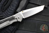 Chris Reeve Small Sebenza 31- Tanto Edge- Glass Blasted Titanium- Bog Oak Wood Inlay- Magnacut Steel Blade S31-1130 v2