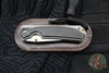 Chris Reeve Small Sebenza 31- Tanto Edge- Glass Blasted Titanium- Bog Oak Wood Inlay- Magnacut Steel Blade S31-1130 v2