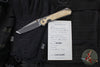 Chris Reeve Small Sebenza 31- Tanto Edge- Glass Blasted Titanium- Box Elder Wood Inlay- Magnacut Steel Blade S31-1132 v2
