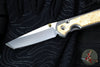 Chris Reeve Small Sebenza 31- Tanto Edge- Glass Blasted Titanium- Box Elder Wood Inlay- Magnacut Steel Blade S31-1132 v2