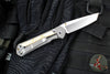 Chris Reeve Small Sebenza 31- Tanto Edge- Glass Blasted Titanium- Box Elder Wood Inlay- Magnacut Steel Blade S31-1132 v2