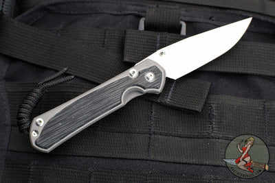 Chris Reeve LEFT HANDED- Small Sebenza 31- Black Micarta Inlay- Drop Point Blade S31-1201 in CPM-MAGNACUT