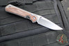 Chris Reeve Small Sebenza 31- LEFT HANDED- Drop Point- Natural Micarta Inlay  S31-1213 in MAGNACUT