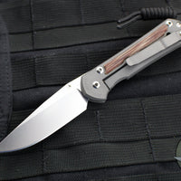 Chris Reeve Small Sebenza 31- LEFT HANDED- Drop Point- Natural Micarta Inlay  S31-1213 in MAGNACUT