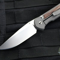 Chris Reeve Small Sebenza 31- LEFT HANDED- Drop Point- Natural Micarta Inlay  S31-1213 in MAGNACUT