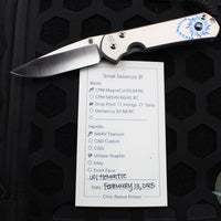 Chris Reeve Small Sebenza 31- Drop Point- Unique Graphics- With Hematite Cabochon- Magnacut Blade S31-1408-0400