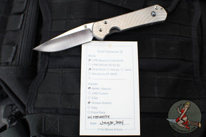 Chris Reeve Small Sebenza 31- Drop Point- Unique Graphics- With Hematite Cabochon- Magnacut Blade S31-1408-0400 V2