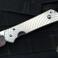 Chris Reeve Small Sebenza 31- Drop Point- Unique Graphics- With Hematite Cabochon- Magnacut Blade S31-1408-0400 V2