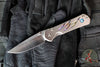 Chris Reeve Small Sebenza 31- Drop Point- Unique Graphics- With Triple Mosaic Opal Cabochon- Magnacut Blade S31-1408-1192 v2