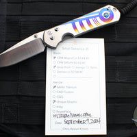 Chris Reeve Small Sebenza 31- Drop Point- Unique Graphics- With Triple Mosaic Opal Cabochon- Magnacut Blade S31-1408-1192