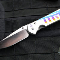 Chris Reeve Small Sebenza 31- Drop Point- Unique Graphics- With Triple Mosaic Opal Cabochon- Magnacut Blade S31-1408-1192