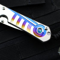 Chris Reeve Small Sebenza 31- Drop Point- Unique Graphics- With Triple Mosaic Opal Cabochon- Magnacut Blade S31-1408-1192