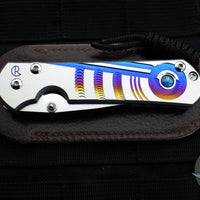 Chris Reeve Small Sebenza 31- Drop Point- Unique Graphics- With Triple Mosaic Opal Cabochon- Magnacut Blade S31-1408-1192