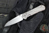 Chris Reeve Small Sebenza 31- Insingo Edge- Glass Blasted Titanium- Forever Flag Graphic- Stonewash Magnacut Blade S31-1508