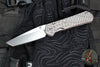 Chris Reeve Small Sebenza 31- Tanto Edge- Glass Blasted Titanium- Forever Flag Graphic- Stonewash Magnacut Blade S31-1510