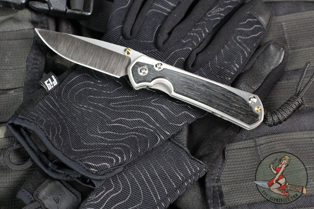Chris Reeve Small Sebenza 31- Drop Point- Bog Oak Inlay- Polished Blade S31-1620 In Magnacut