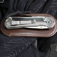 Chris Reeve Small Sebenza 31- Drop Point- Bog Oak Inlay- Polished Blade S31-1620 In Magnacut
