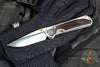 Chris Reeve Small Sebenza 31- Macassar Ebony Inlay- POLISHED Drop Point Blade S31-1636 In Magnacut V4