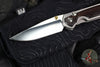 Chris Reeve Small Sebenza 31- Macassar Ebony Inlay- POLISHED Drop Point Blade S31-1636 In Magnacut V4