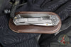 Chris Reeve Small Sebenza 31- Macassar Ebony Inlay- POLISHED Drop Point Blade S31-1636 In Magnacut V4