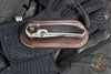 Chris Reeve Small Sebenza 31- Macassar Ebony Inlay- POLISHED Drop Point Blade S31-1636 In Magnacut V4