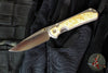 Chris Reeve Small Sebenza 31- Box Elder Inlay- POLISHED Drop Point Blade S31-1628 In Magnacut