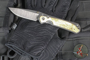 Chris Reeve Small Sebenza 31- Box Elder Inlay- POLISHED Drop Point Blade S31-1628 In Magnacut