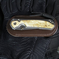 Chris Reeve Small Sebenza 31- Box Elder Inlay- POLISHED Drop Point Blade S31-1628 In Magnacut