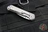 Chris Reeve Small Sebenza 31- Drop Point- Glass Blasted Titanium Handle- Magnacut Blade- Blue HW S31-1644