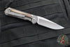 Chris Reeve Small Sebenza 31- Drop Point Edge- Glass Blasted Titanium Handle- Natural Micarta Inlay- Stonewash Magnacut Blade- Silver HW S31-1660