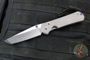 Chris Reeve Small Sebenza 31- Tanto Edge- Glass Blasted Titanium- Stonewash Magnacut Blade S31-1687