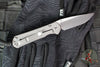 Chris Reeve Small Sebenza 31- Drop Point Edge- Glass Blasted Forever Flag Graphic Titanium Handle- Stonewash Magnacut Blade- Silver HW S31-1690