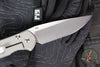 Chris Reeve Small Sebenza 31- Drop Point Edge- Glass Blasted Forever Flag Graphic Titanium Handle- Stonewash Magnacut Blade- Silver HW S31-1690