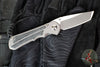 Chris Reeve Small Inkosi- LEFT HANDED- Tanto Edge- Black Canvas Micarta Inlay- Stonewash Magnacut Blade SIN-1045