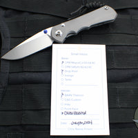 Chris Reeve Small Inkosi- Glass Blasted Titanium Finished Handle- Drop Point Magnacut Steel Blade SIN-1108