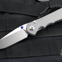 Chris Reeve Small Inkosi- Glass Blasted Titanium Finished Handle- Drop Point Magnacut Steel Blade SIN-1108